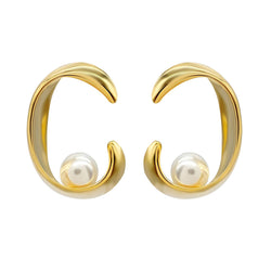 Shelly Earrings, 18k Goldplated